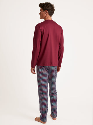 HERREN Pyjama, mars red