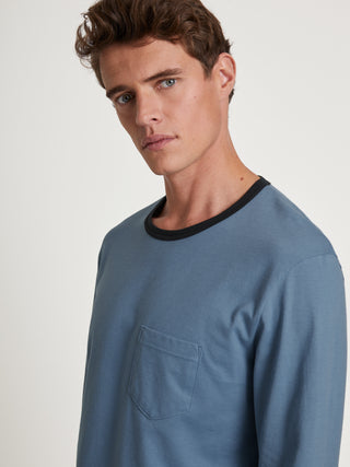 HERREN Pyjama, coronet blue