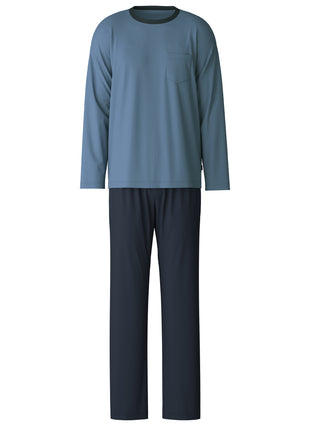 HERREN Pyjama, coronet blue