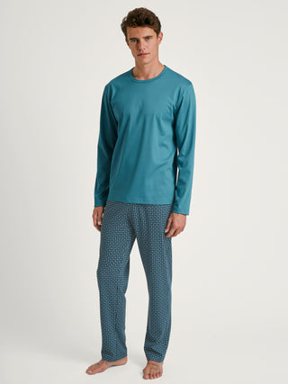 HERREN Pyjama, storm blue