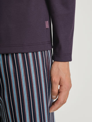 HERREN Pyjama, plum