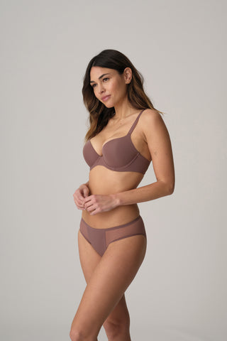 LOUIE satin taupe Rioslip