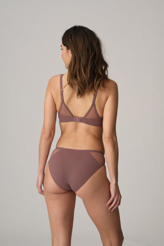 LOUIE satin taupe Rioslip