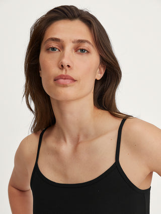 DAMEN Spaghetti-Top, schwarz