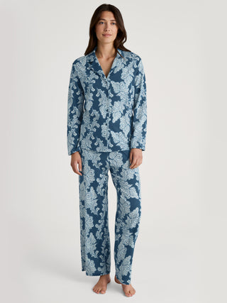 DAMEN Shirt langarm, deep dive petrol