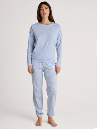 DAMEN Shirt langarm, harmony blue
