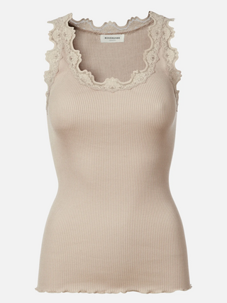 Silk top w/ lace
