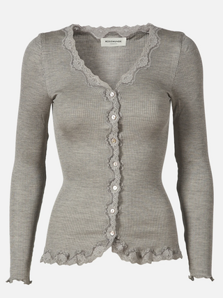 RWBabette LS V-neck Regular Lace Cardigan