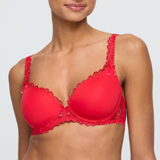 Unterlegter BH Herzform Jane, True Red