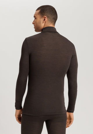 Woolen Silk Turtle-Neck Shirt