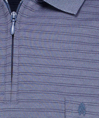 Fineliner-Poloshirt mit Reissverschluss, Langarm