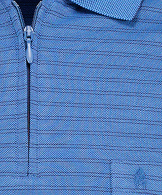 Fineliner-Poloshirt mit Reissverschluss, Langarm
