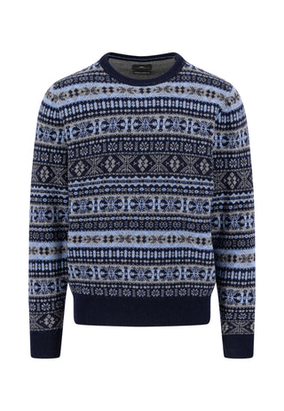 O-Neck, Jacquard, Lambswool*RWS