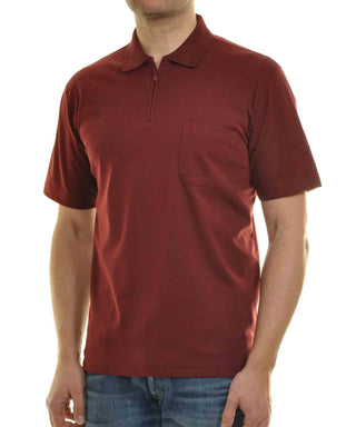 Softknit-Poloshirt mit Zip