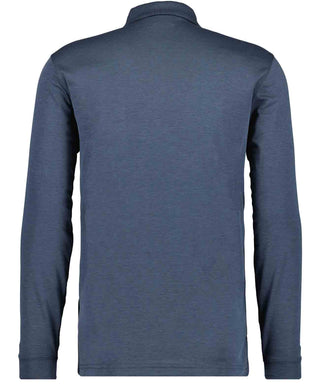 Softknit-Poloshirt Langarm mit Zip