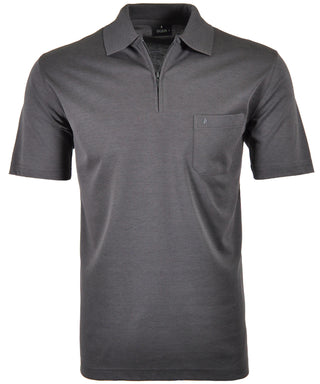 Softknit-Poloshirt mit Zip