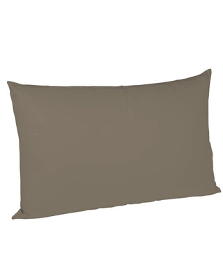S-009100 | colours | fleuresse | Seidig glänzende Kissenbezüge aus Mako Satin Grau |  9042 TAUPE  | 100% Baumwolle | 4043202428032