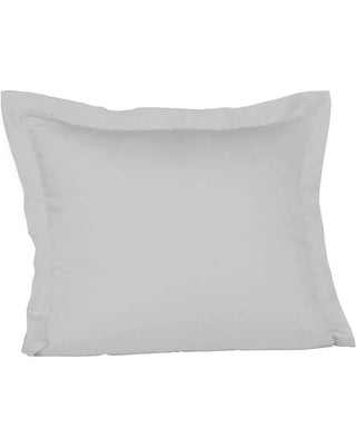 S-009100 | colours | fleuresse | Grauer Kissenbezug aus Mako Satin |  0978 SILBER  | 100% Baumwolle | 4043202097627