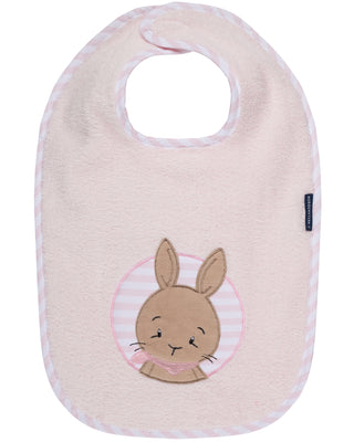 Kinderlätzchen,Luxus Baumwolle, HASE, rosa