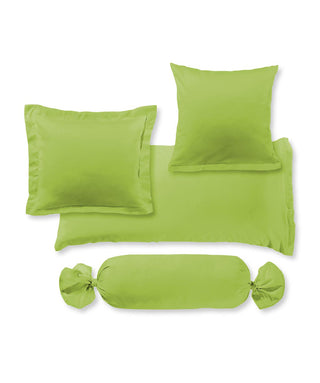 S-009100 | colours | fleuresse | Saftig grüne Kissenhüllen reine Baumwolle |  7041 APFELGRÜN  | 100% Baumwolle | 4043202167627