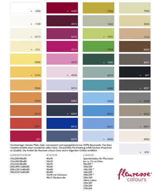 S-009100 | colours | fleuresse | Hellblauer Kissenbezug aus edlem Mako Satin |  6056 BLEU  | 100% Baumwolle | 4043202097795